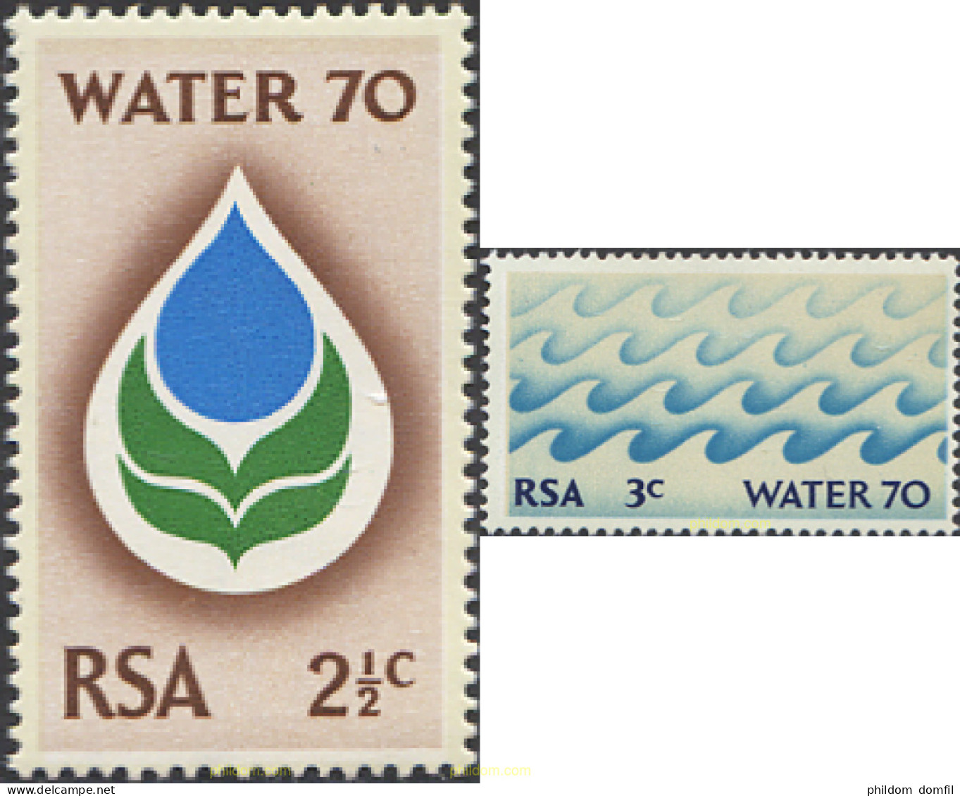 281486 MNH SUDAFRICA 1970 AÑO INTERNACIONAL DEL AGUA - Unused Stamps