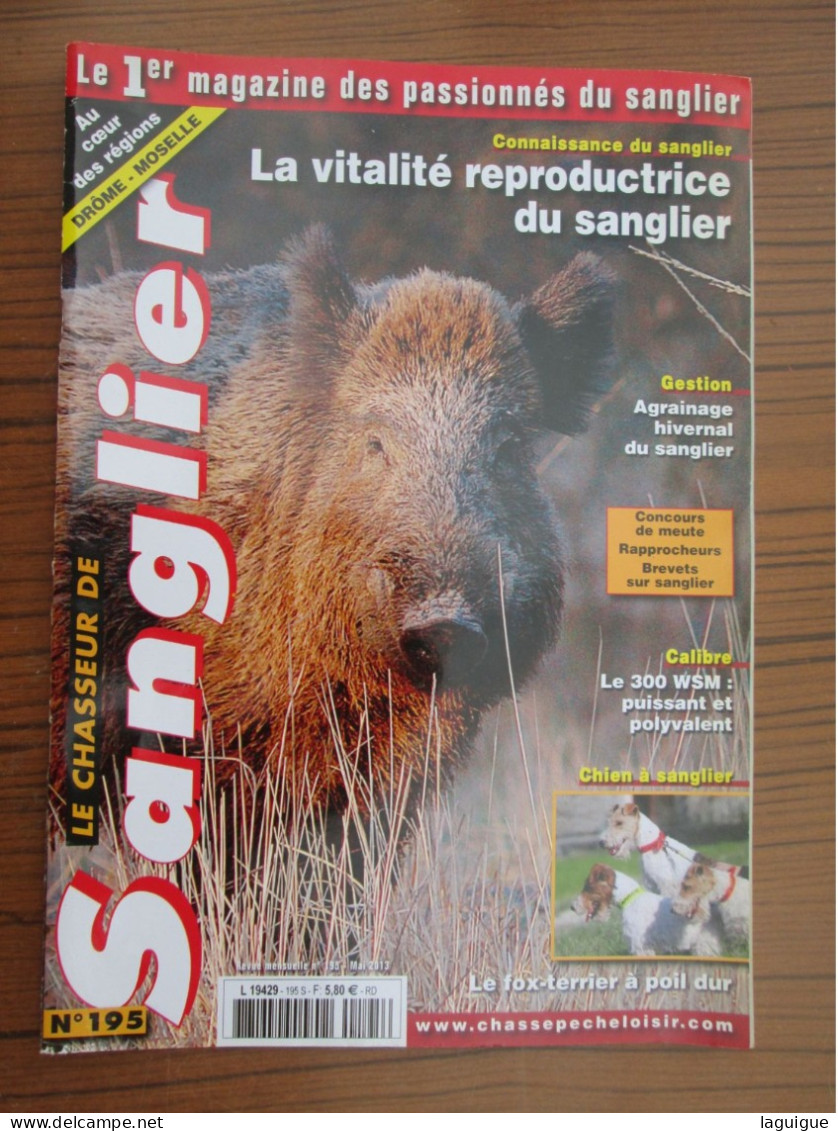 LOT DE 12 REVUES LE CHASSEUR DE SANGLIER 2013 CHASSE n° 191 à 202  ANNEE COMPLETE