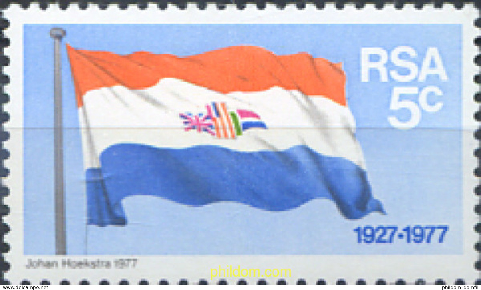 281515 MNH SUDAFRICA 1977 CINCUENTENARIO DE LA BANDERA NACIONAL - Ongebruikt
