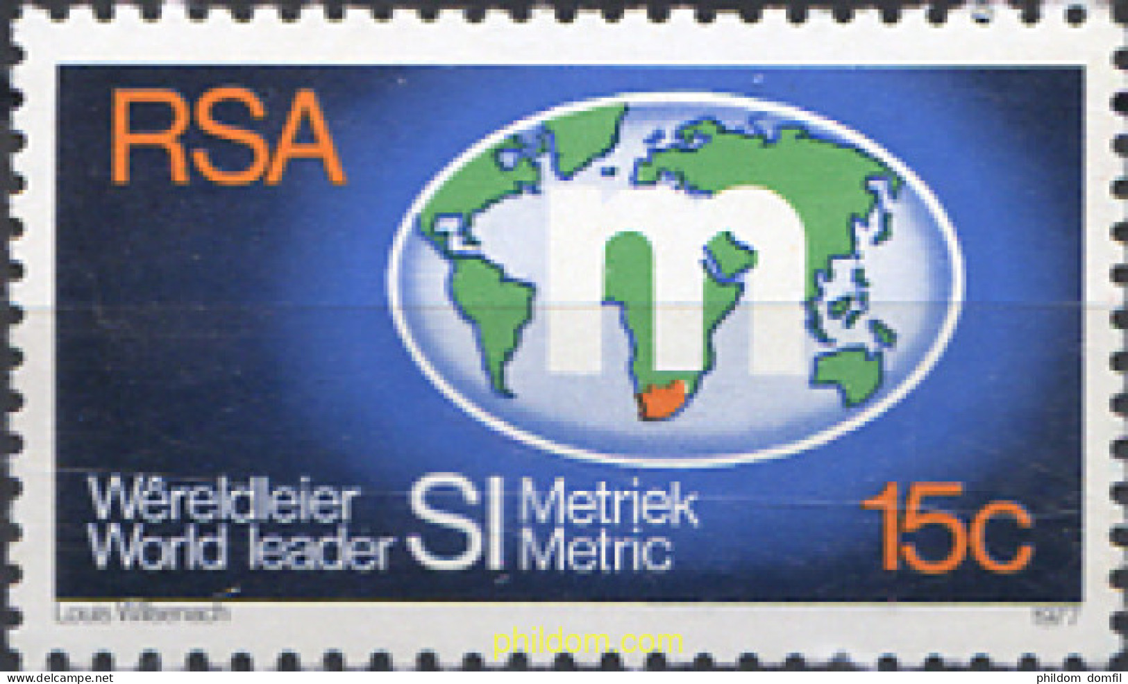 281512 MNH SUDAFRICA 1977 ADOPCION DEL SISTEMA METRICO - Neufs