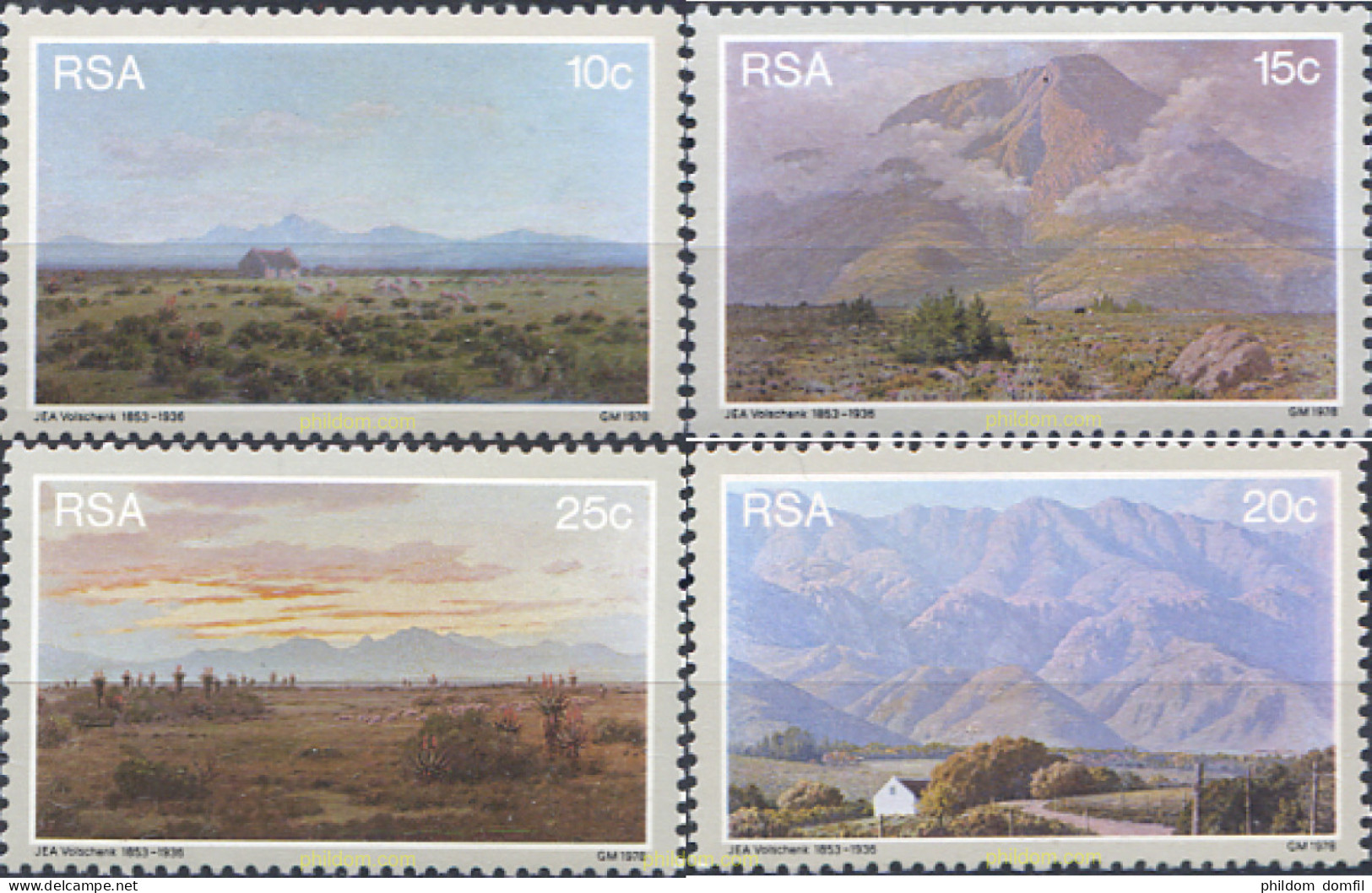 281522 MNH SUDAFRICA 1978 125 ANIVERSARIO DEL NACIMIENTO DE JAN ERNEST ABRAHAM VOLSCHENK - Unused Stamps