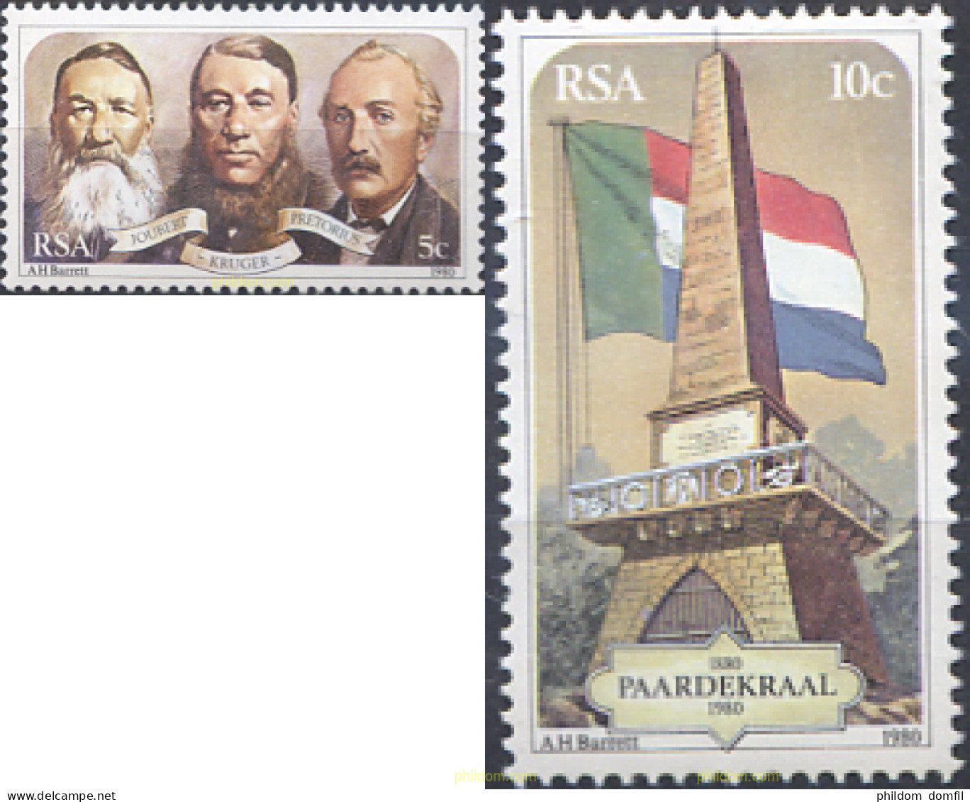 281555 MNH SUDAFRICA 1980 CENTENARIO DEL MONUMENTO PAARDEKRAAL - Nuevos