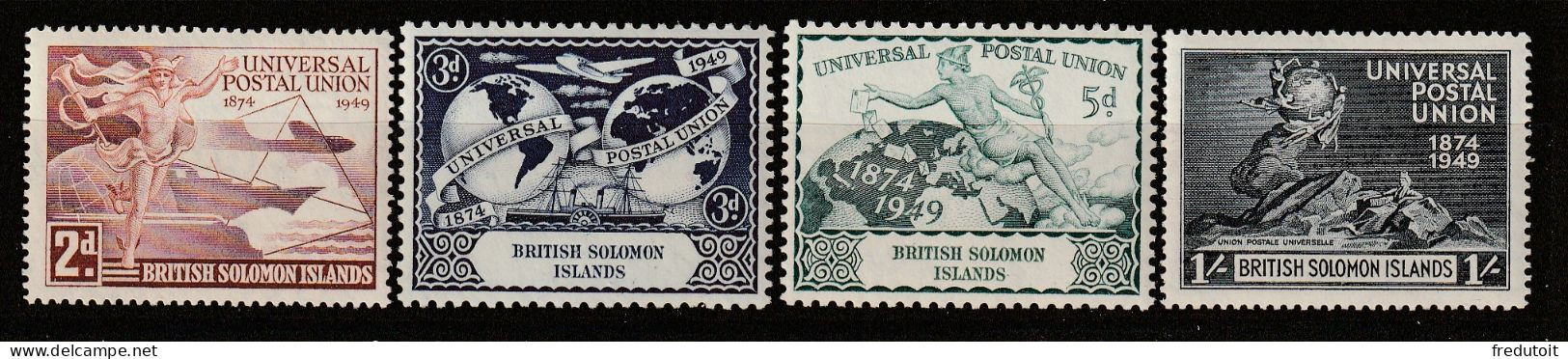 SALOMON - N°75/8 ** (1949) U.P.U - British Solomon Islands (...-1978)