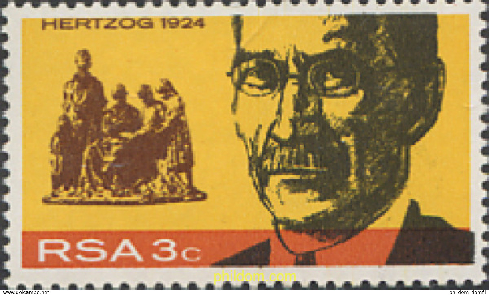 628409 MNH SUDAFRICA 1968 INAUGURACIO DEL MONUMENTO AL GENERAL HERTZOG - Neufs