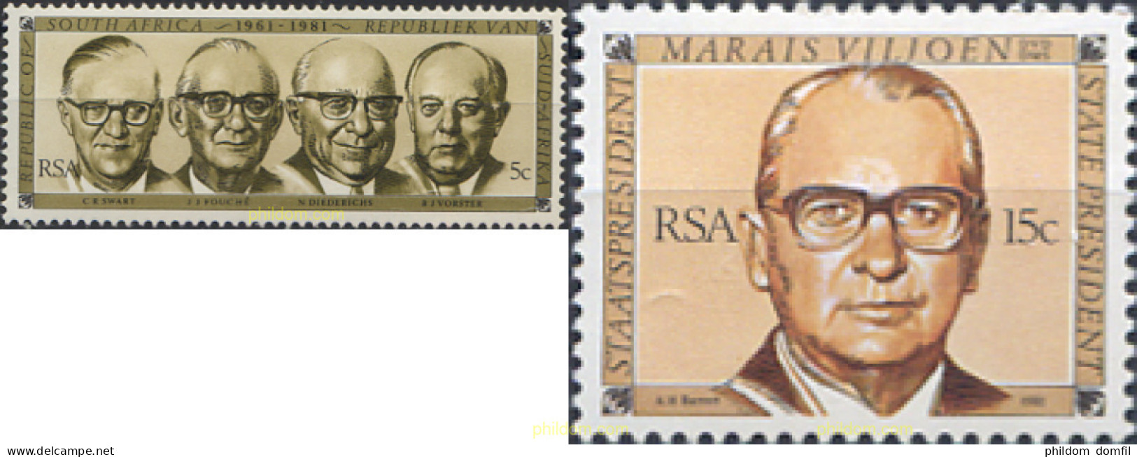 281561 MNH SUDAFRICA 1981 20 ANIVERSARIO DE LA FUNDACION DE LA REPUBLICA - Unused Stamps