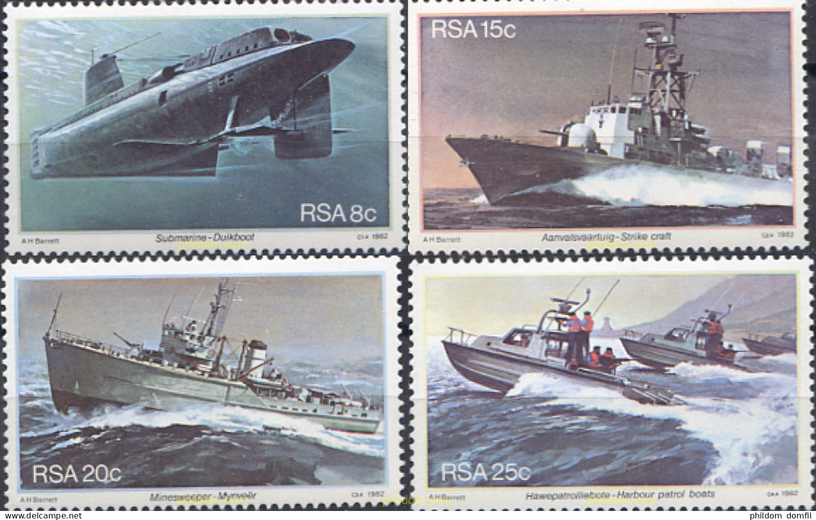 281576 MNH SUDAFRICA 1982 BASE NAVAL DE SIMONSTOWN - Unused Stamps