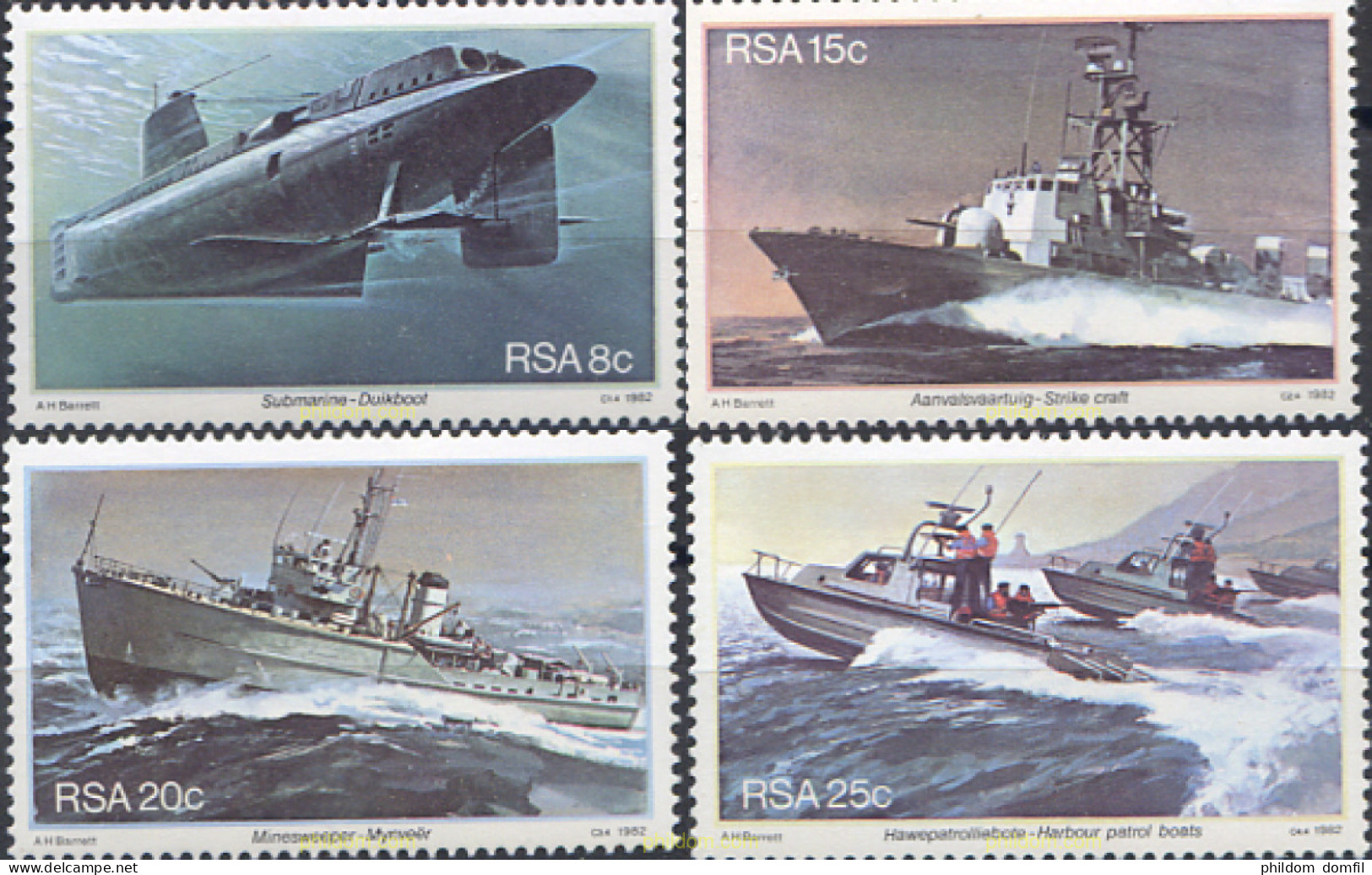 281576 MNH SUDAFRICA 1982 BASE NAVAL DE SIMONSTOWN - Neufs