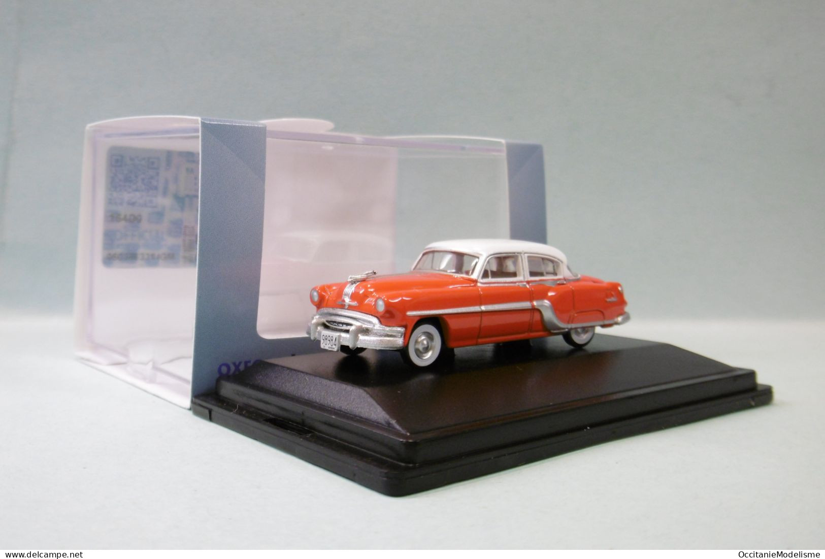 Oxford - PONTIAC CHIEFTAIN 1954 Rouge Voiture US Neuf HO 1/87 - Road Vehicles