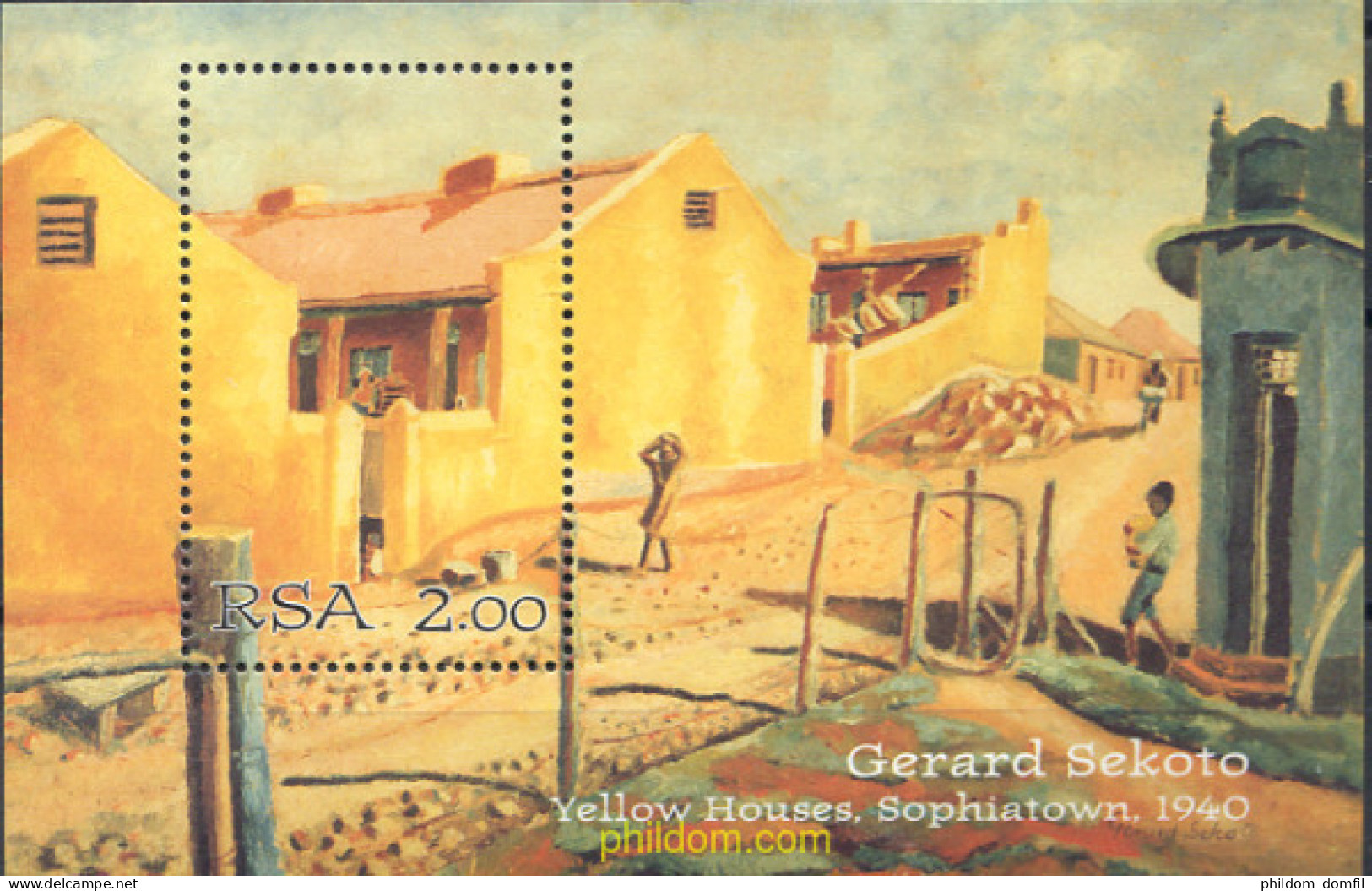 281639 MNH SUDAFRICA 1996 PINTURA DE GERARD SEKOTO - Ungebraucht