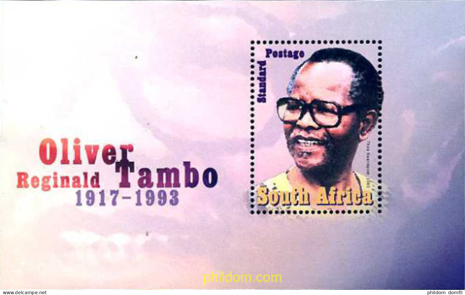 281766 MNH SUDAFRICA 2003 10 ANIVERSARIO DE LA MUERTE DE OLIVER REGINAID TAMBO - Ungebraucht