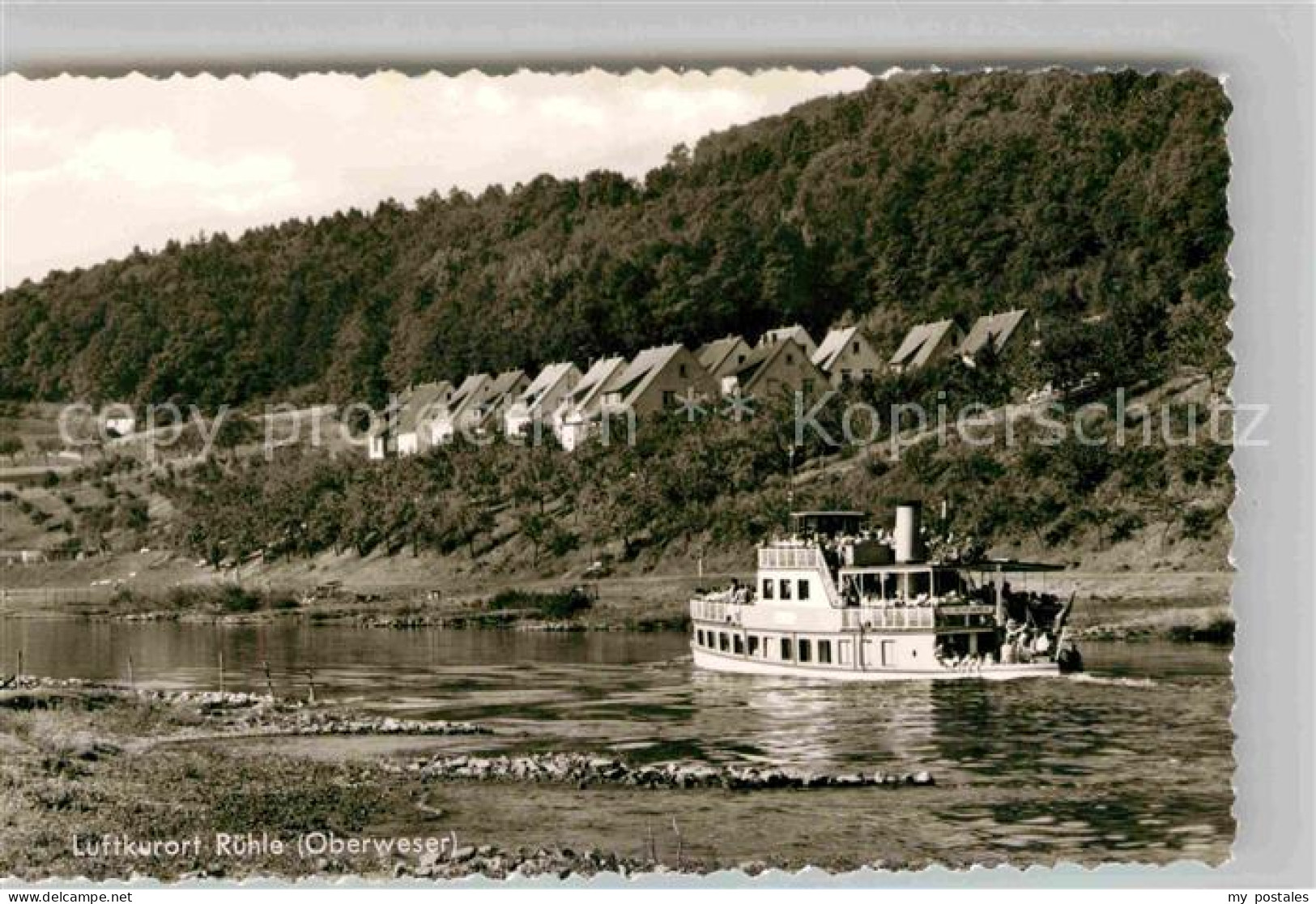 42702815 Ruehle Oberweser Teilansicht Fahrgastschiff Ruehle Oberweser - Bodenwerder