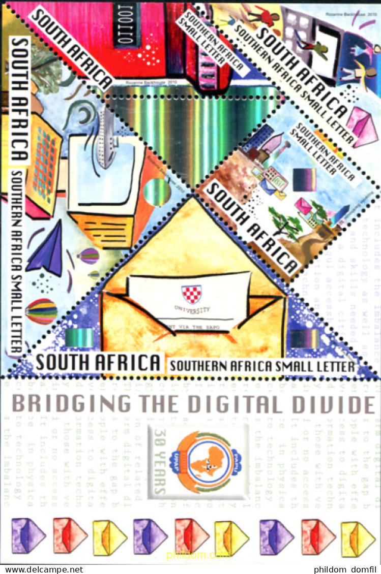 285381 MNH SUDAFRICA 2010 EL CORREO Y SUS NUEVAS TECNOLOGIAS - Unused Stamps