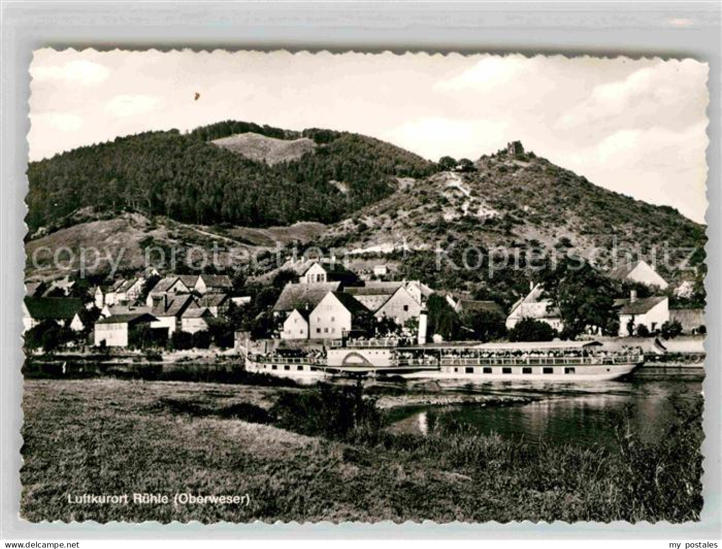 42702798 Ruehle Oberweser Panorama Schaufeldampfer Bodenwerder - Bodenwerder