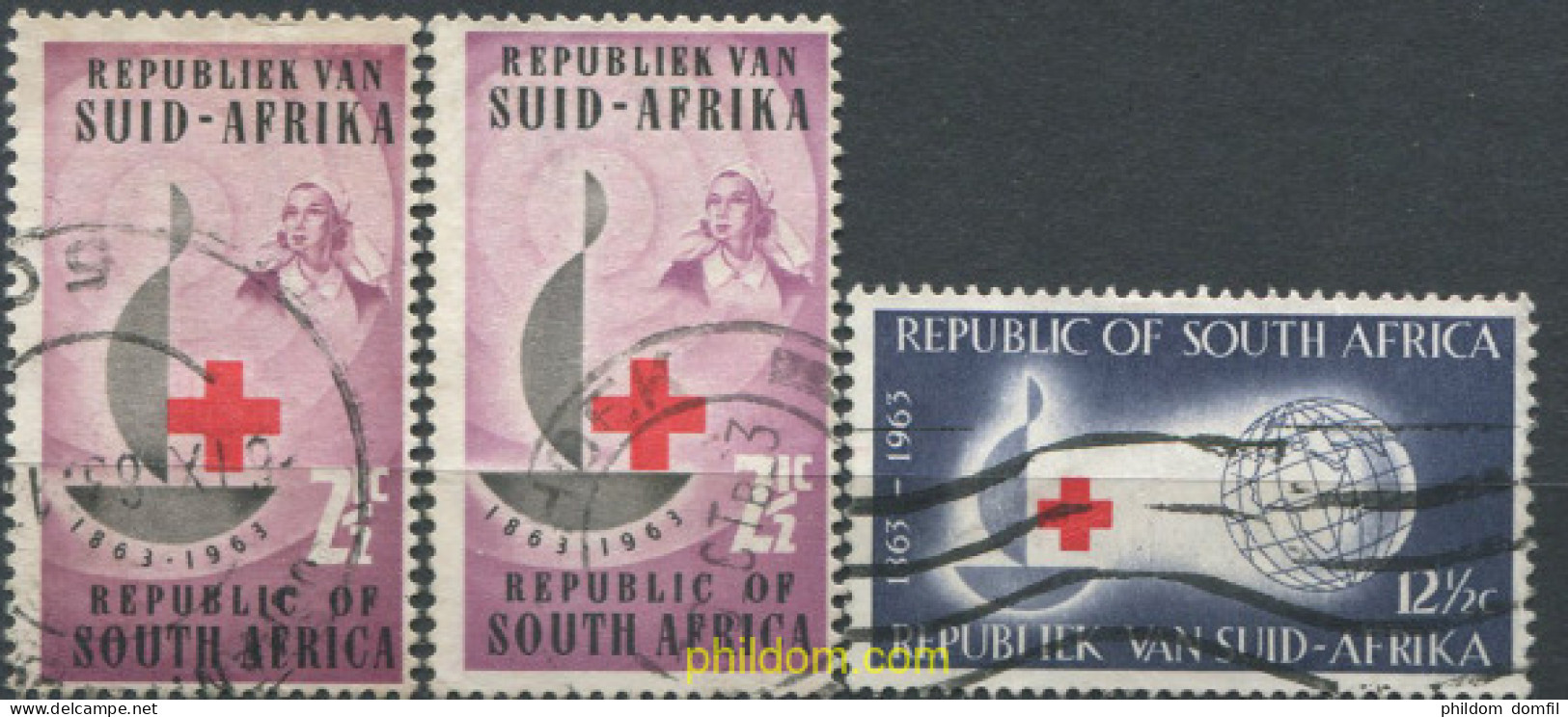 685874 USED SUDAFRICA 1963 CENTENARIO DE LA CRUZ ROJA INTERNACIONAL - Unused Stamps