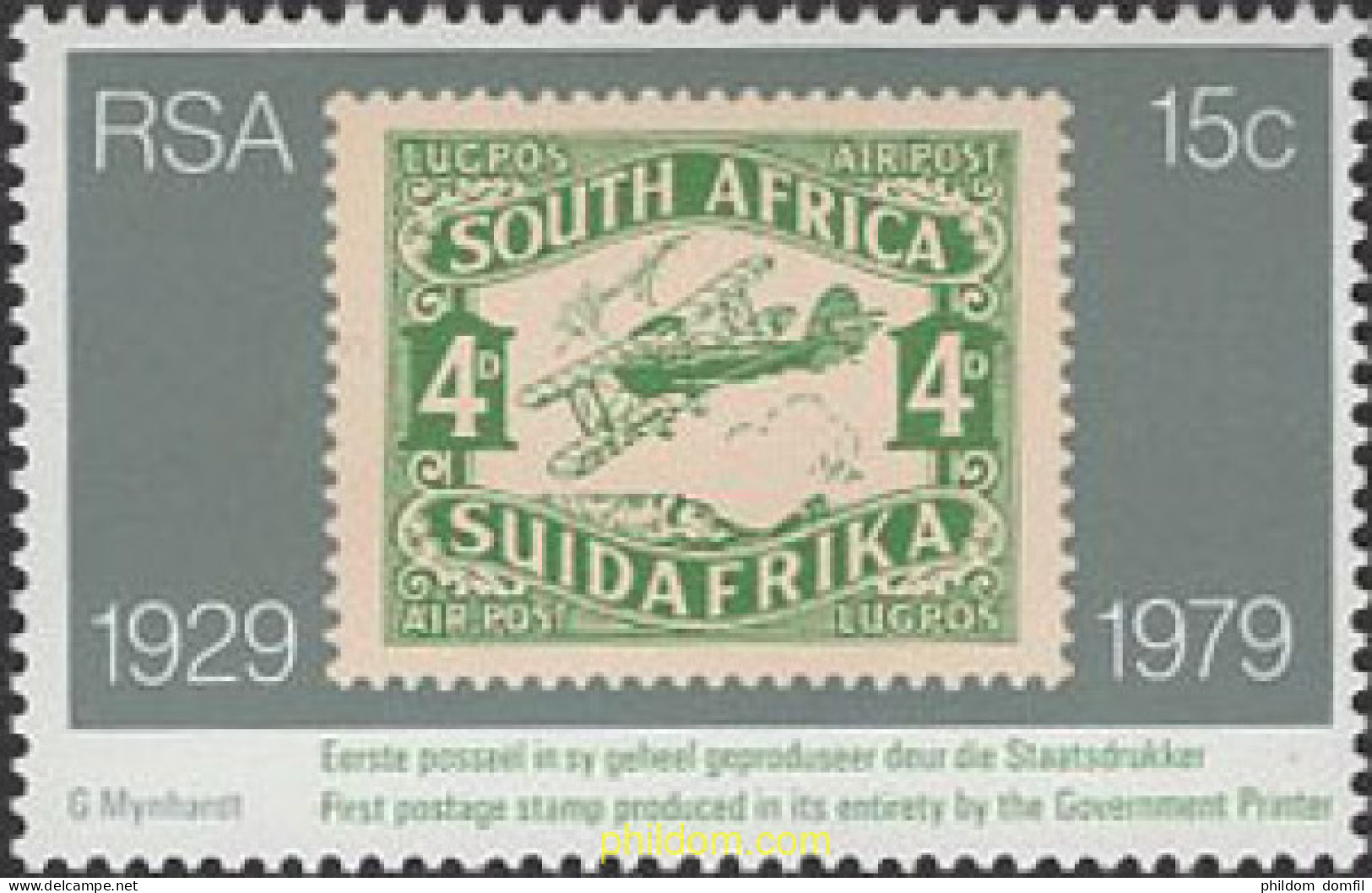 660388 MNH SUDAFRICA 1979 50 ANIVERSARIO DEL PRIMER VUELO - Nuovi