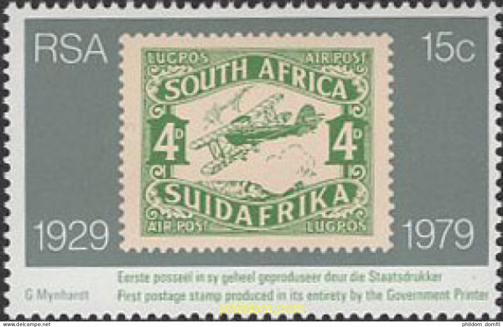 660388 MNH SUDAFRICA 1979 50 ANIVERSARIO DEL PRIMER VUELO - Neufs