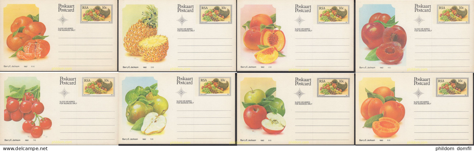 662689 MNH SUDAFRICA 1982 FRUTAS - Ungebraucht