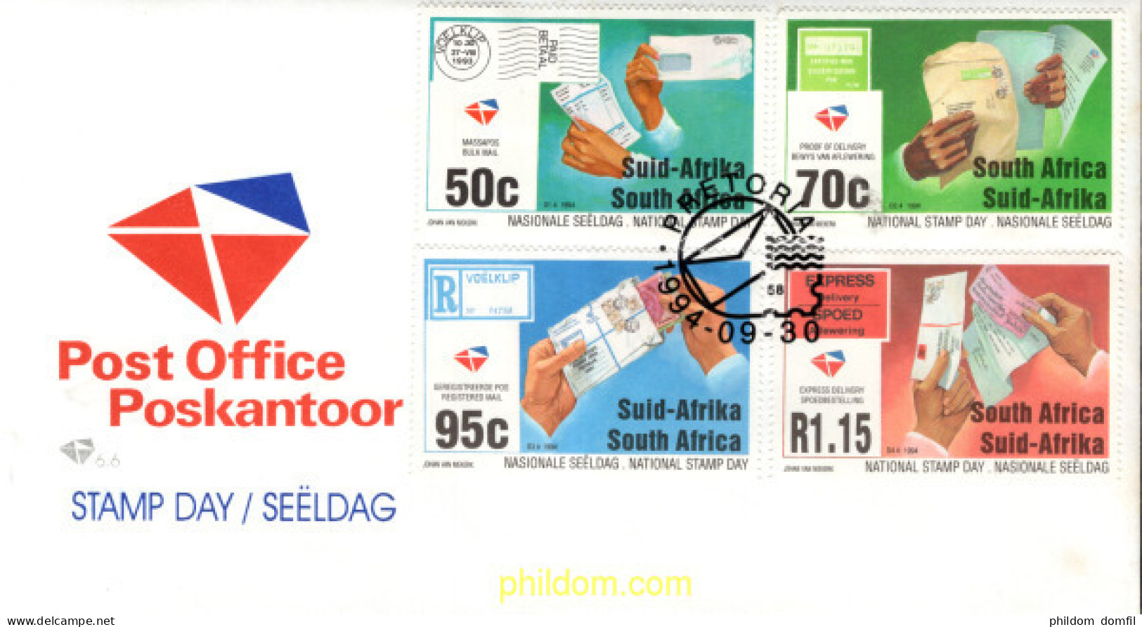 703891 MNH SUDAFRICA 1994 DIA DEL SELLO - Nuevos