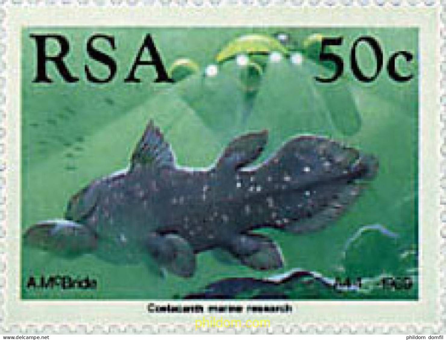 709052 MNH SUDAFRICA 1989 50 ANIVERSARIO DE LA IDENTIFICACION DEL COELACANTE - Neufs