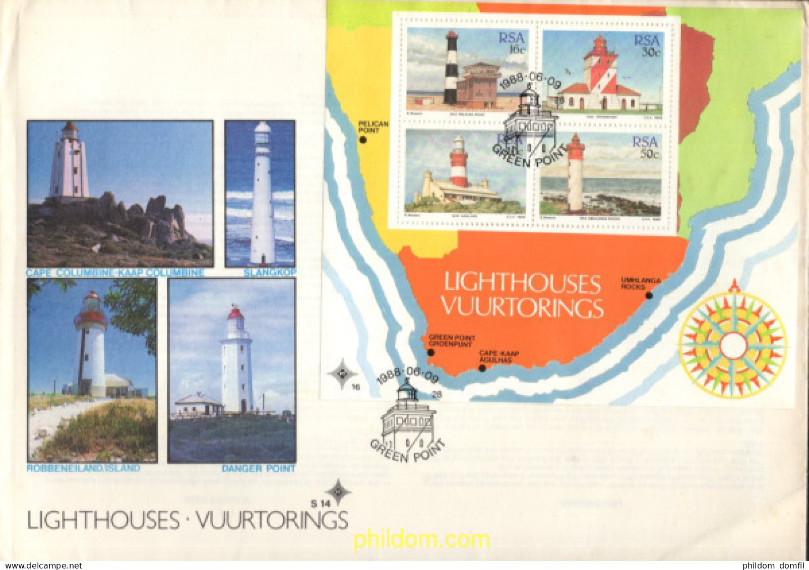 719157 MNH SUDAFRICA 1988 FAROS - Unused Stamps