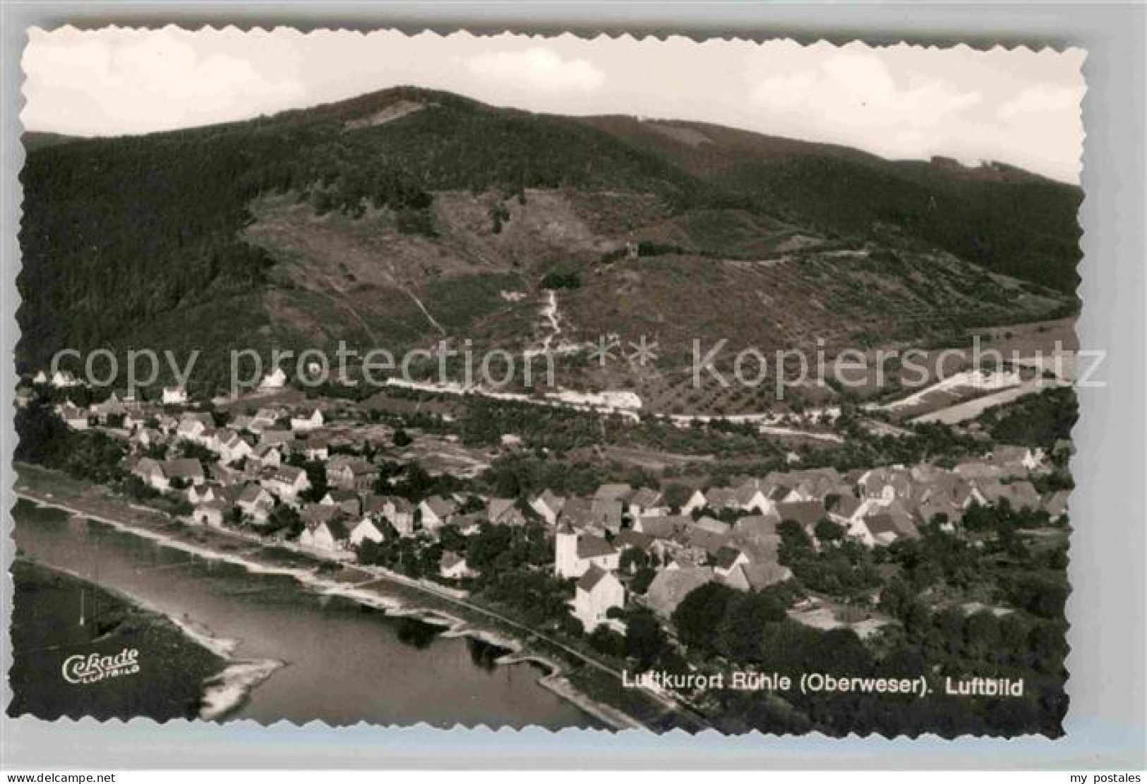 42702585 Ruehle Oberweser Luftaufnahme Hotel Pension Weissen Ross Ruehle - Bodenwerder