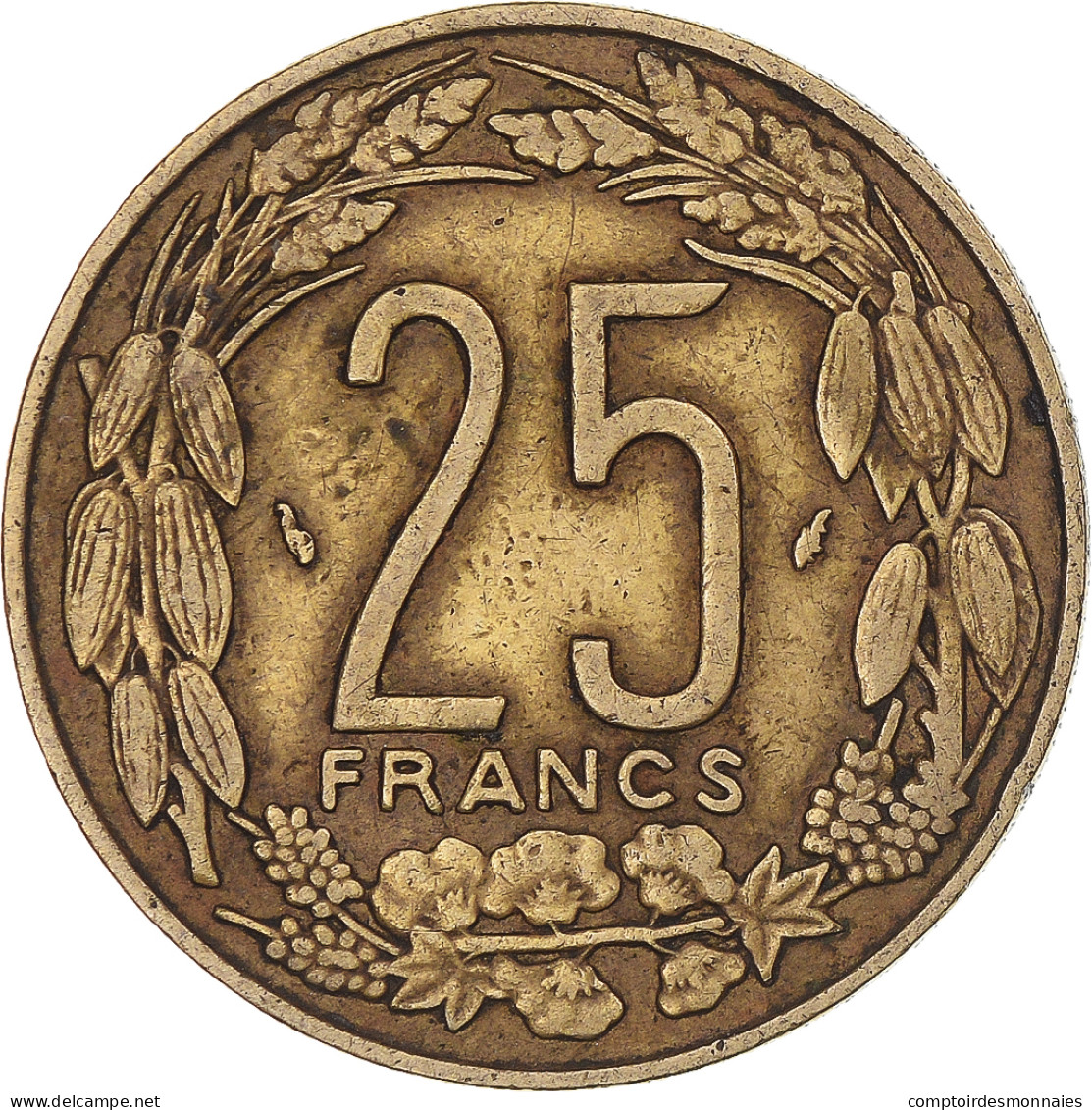 Monnaie, États De L'Afrique Centrale, 25 Francs, 1975, Paris, TTB - Gabun