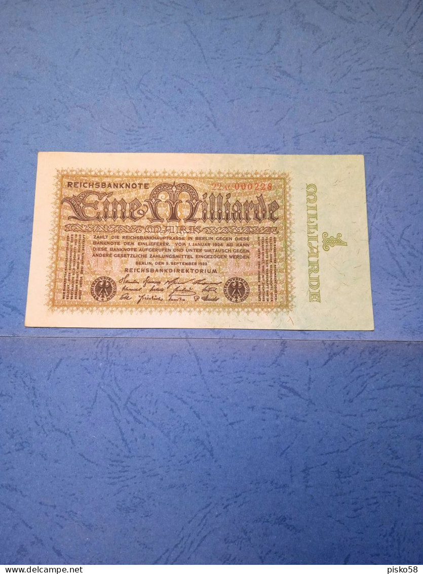 GERMANIA-P114b 1 MILIARDO M 5.9.1923 AUNC - 1 Milliarde Mark