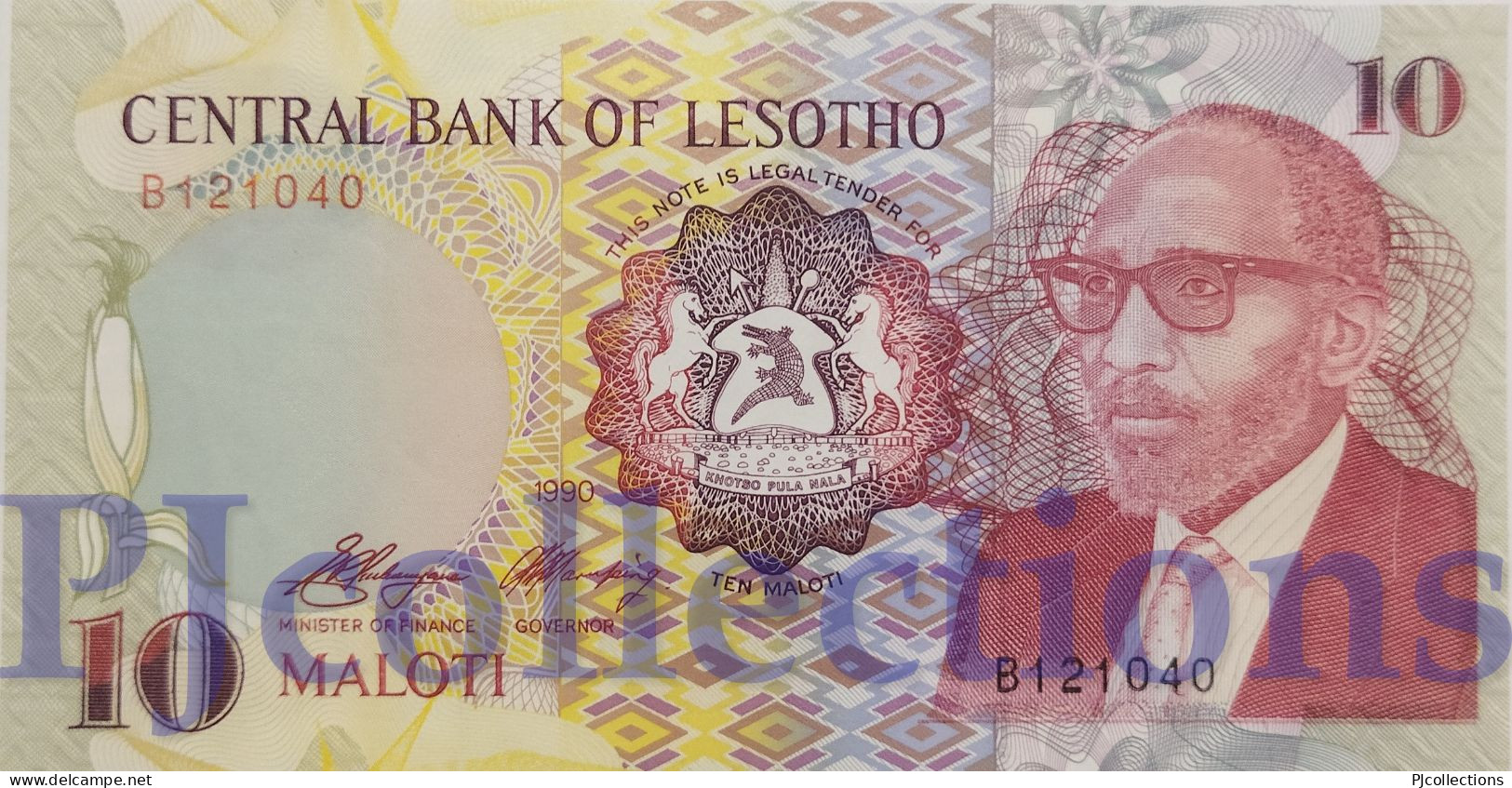 LESOTHO 10 MALOTI 1990 PICK 11a UNC - Lesoto