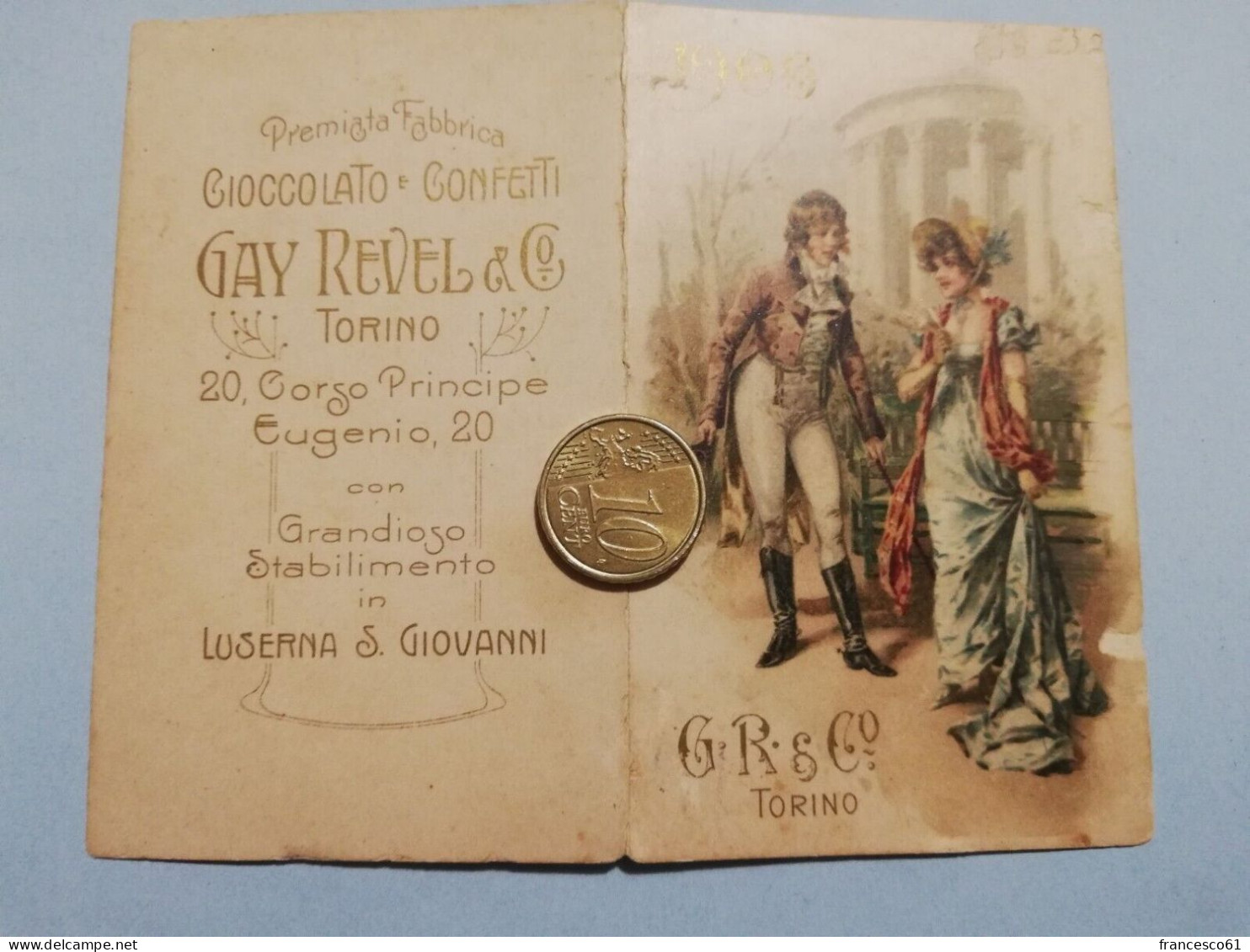 P142 Calendarietto Semestrino 1906 GAY RECEK Torino Lucerna San Giovanni - Petit Format : 1901-20