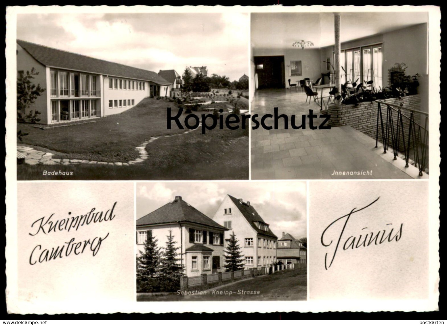 ÄLTERE POSTKARTE KNEIPPBAD BAD CAMBERG TAUNUS BADEHAUS INNENANSICHT SEBASTIAN-KNEIPP-STRASSE Ansichtskarte Cpa Postcard - Bad Camberg