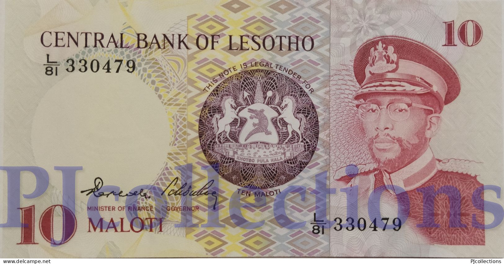 LESOTHO 10 MALOTI 1981 PICK 6b UNC - Lesotho