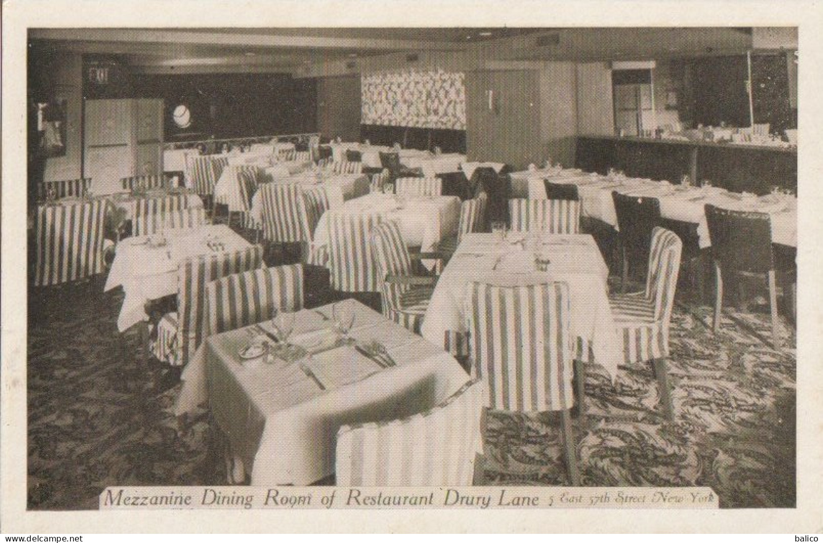 Restaurant,  Drury Lane - Mezzanine Diring Room - New-York - Bars, Hotels & Restaurants