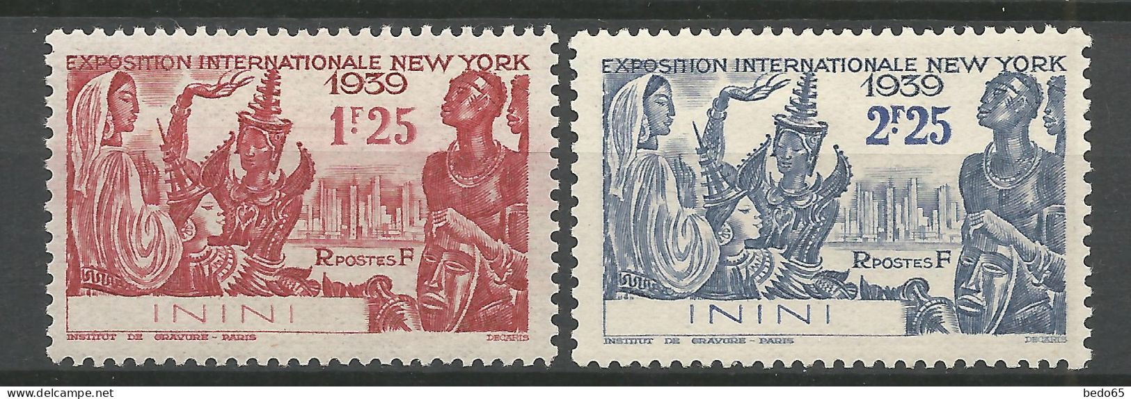 ININI  Série Complète N° 29 Et 30  NEUF*  CHARNIERE / Hinge / MH - Unused Stamps