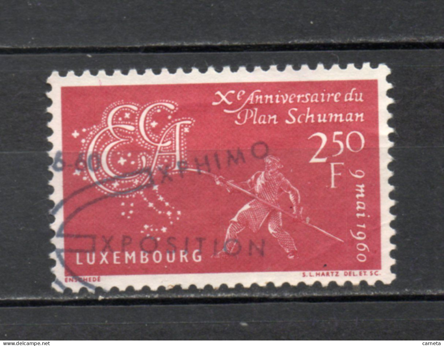LUXEMBOURG    N° 578    OBLITERE   COTE 0.30€    PLAN SCHUMAN - Used Stamps