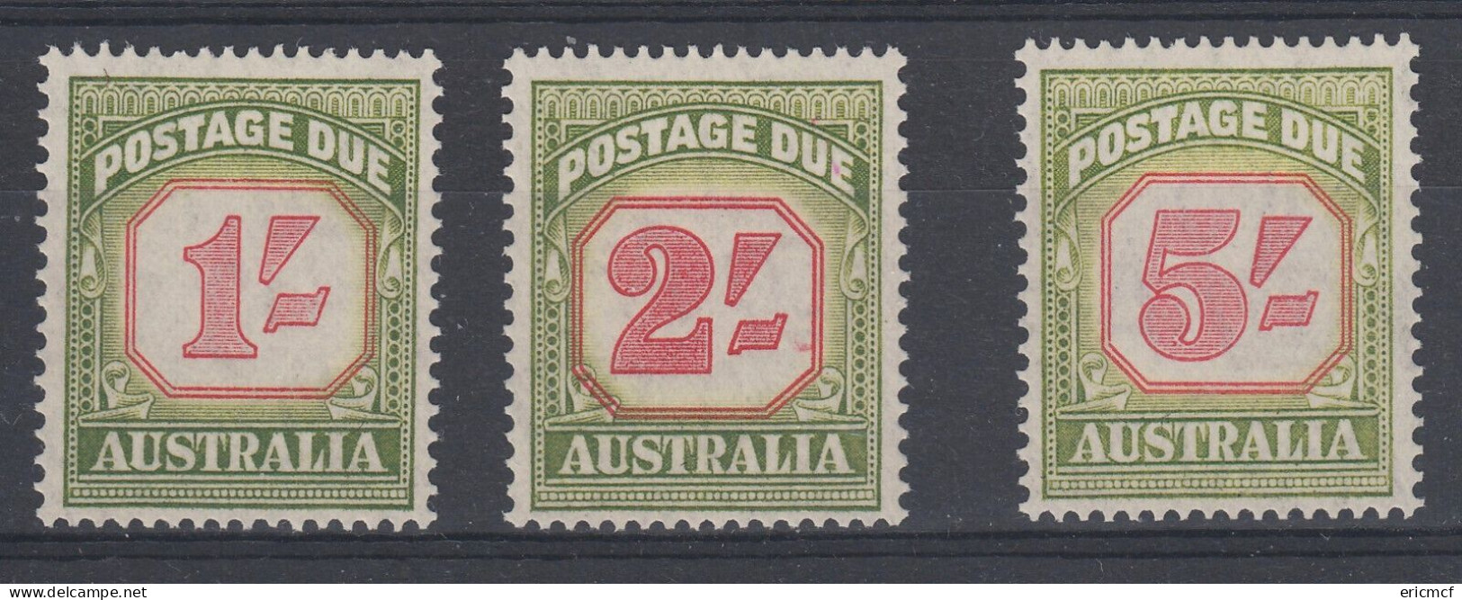 Australia 1953 Postage Due 1/- To 5/- MLH - Port Dû (Taxe)