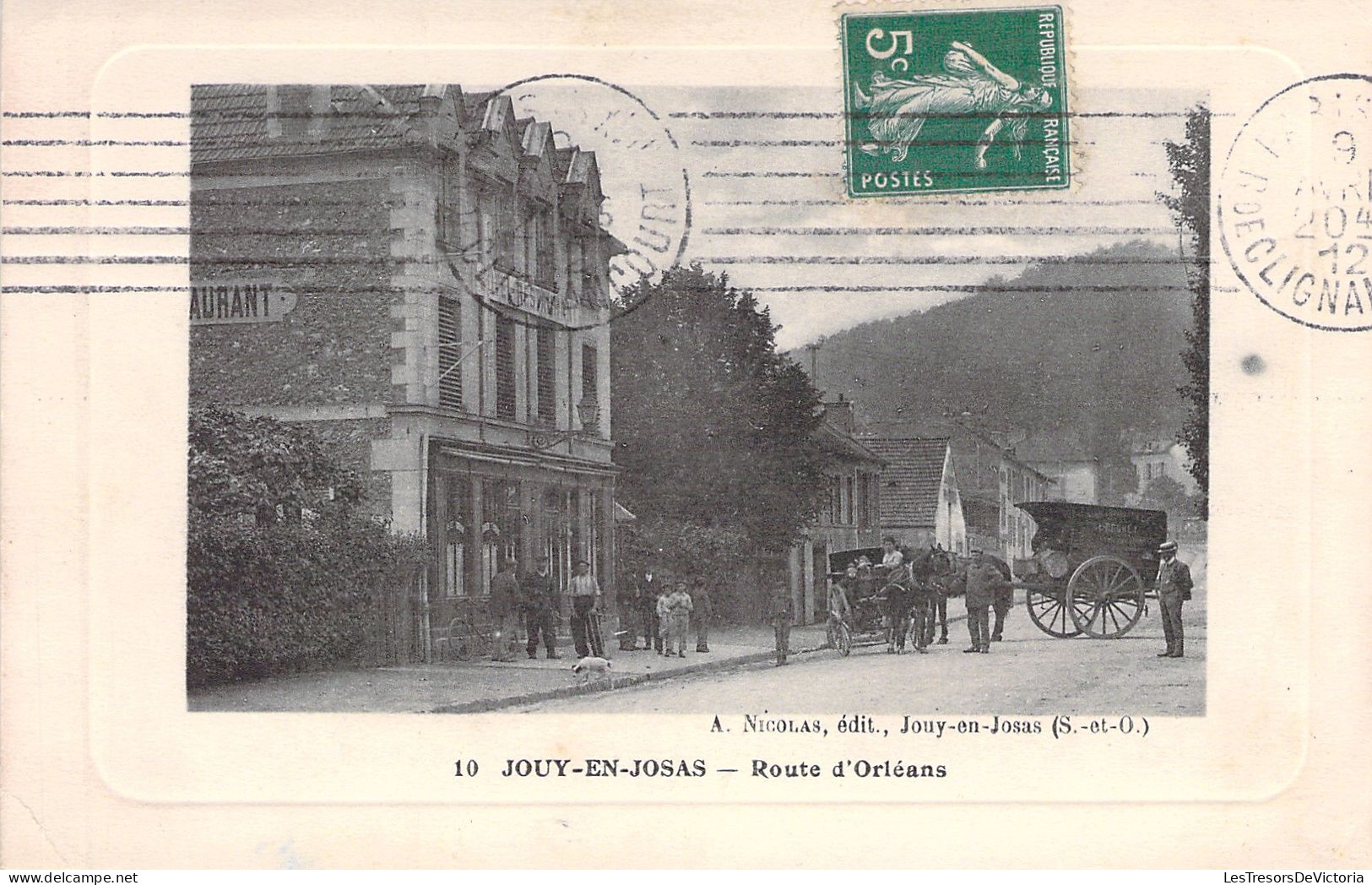 FRANCE - Jouy En Josas - Route D'orléans - Animé - Carte Postale Ancienne - Jouy En Josas