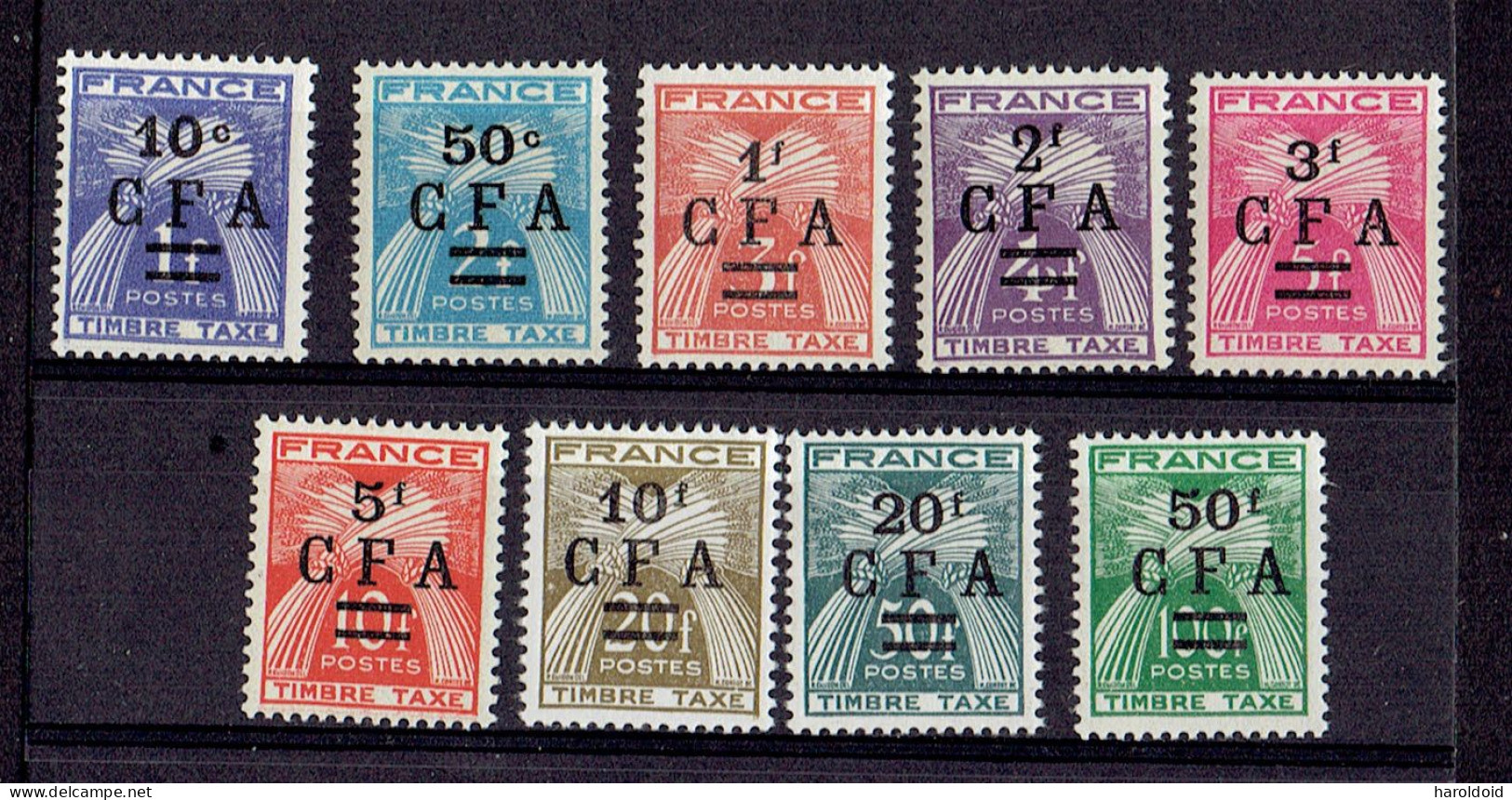 REUNION TAXE - N°36/44 XX MNH TB - Timbres-taxe