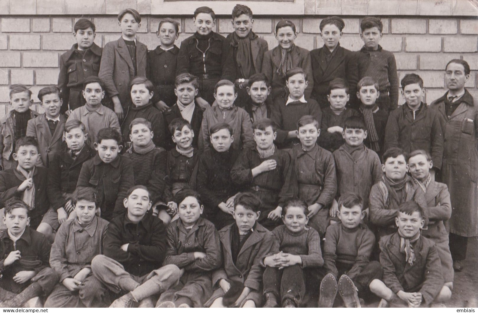 78 MONTESSON - Carte Photo De Classe De Garçons 1943/44 - Montesson