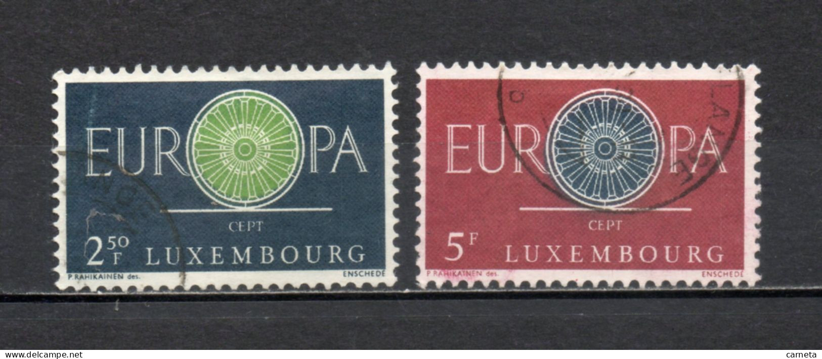 LUXEMBOURG    N° 587 + 588    OBLITERES   COTE 0.70€    EUROPA - Oblitérés