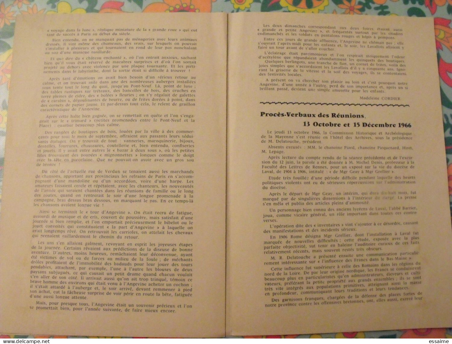 Bulletin Trimestriel De La Commission Historique Et Archéologique De La Mayenne. N° 13 De 1967. Laval - Pays De Loire