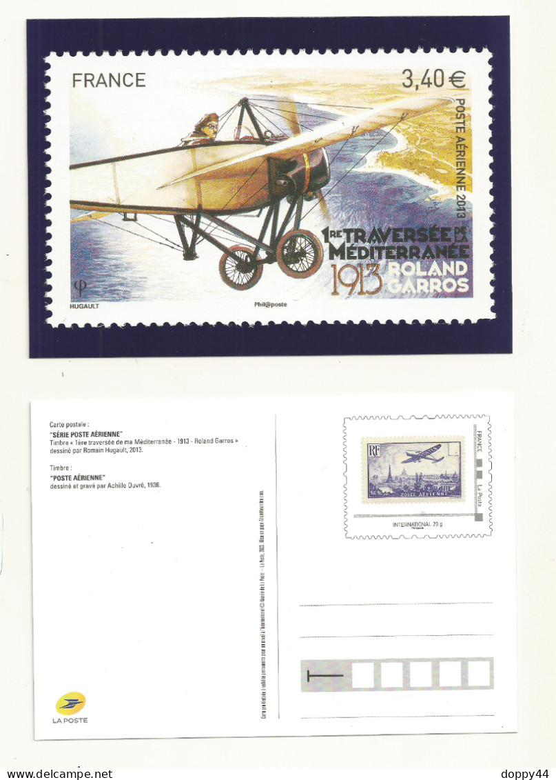 PAP CARTE POSTALE LA POSTE SERIE POSTE AERIENNE. - Official Stationery