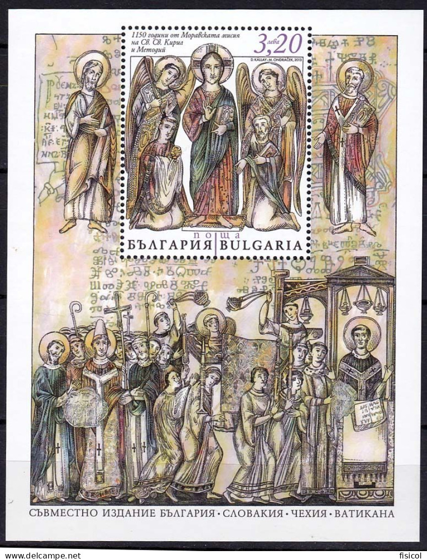 2013 - VATICANO Congiunta BULGARIA - Grande Moravia, BF - MNH ** - Gezamelijke Uitgaven