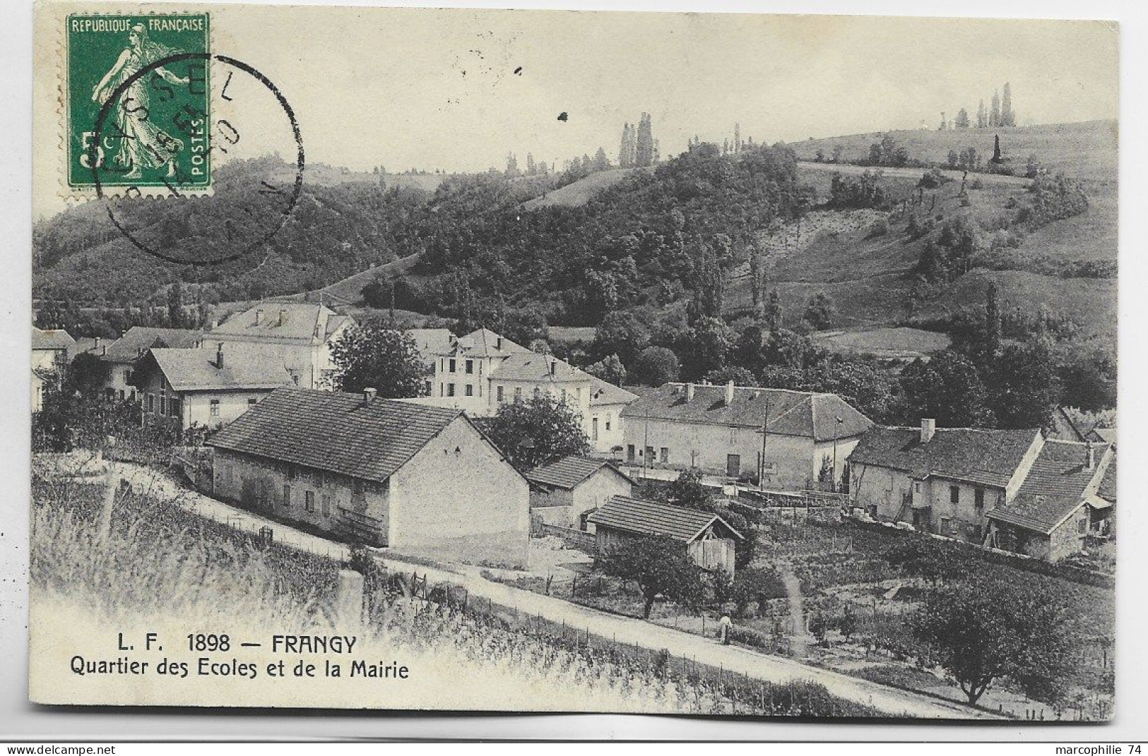 FRANGY QUARTIER DES ECOLES ET DE LA MAIRIE LF 1898 - Frangy