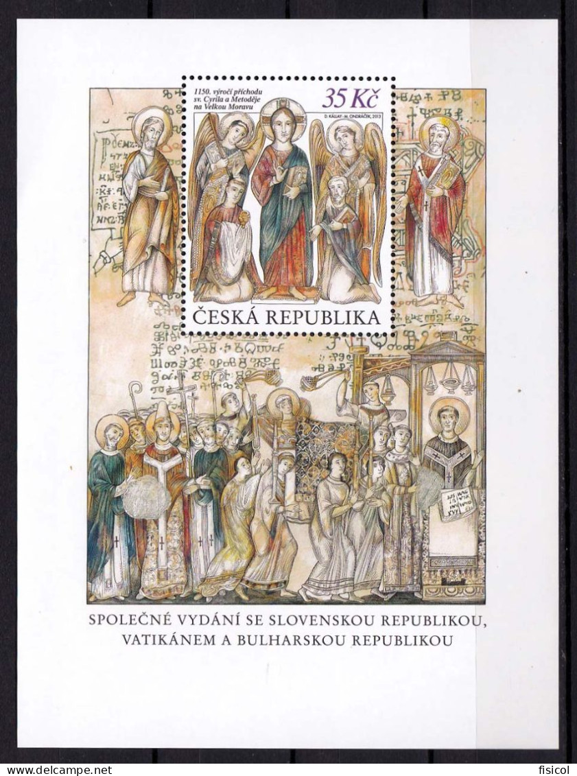 2013 - VATICANO Congiunta REPUBBLICA CECA - Grande Moravia, BF - MNH ** - Gezamelijke Uitgaven