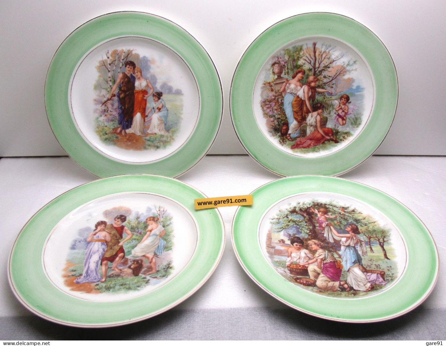 Porcelaine De Limoges HAVILAND Lot De 4 Assiettes - Limoges (FRA)