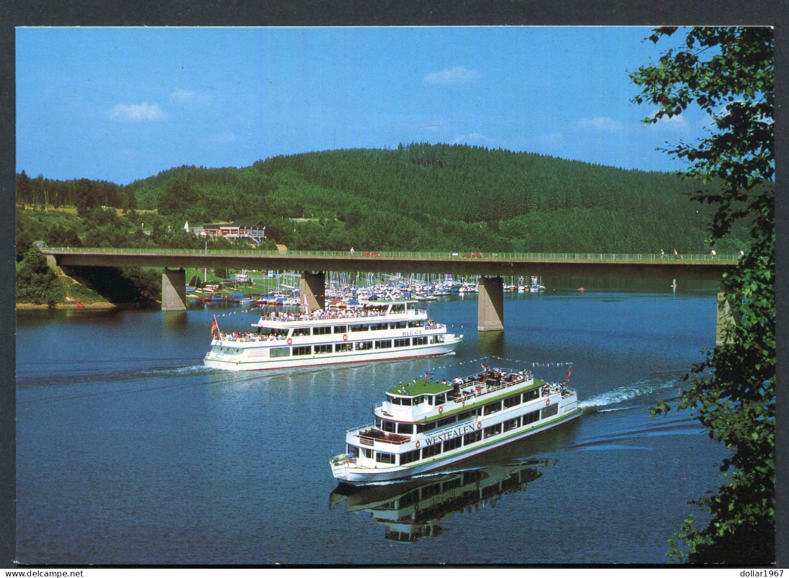 M.s Westfalen Und M.s Bigge ,  Biggesee   - Not Used  -  2 Scans For Originalscan !! - Olpe