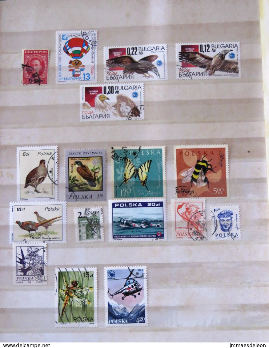 Bulgaria Poland Various Balloon Birds Insects Butterflies Helicopter - Lots & Serien