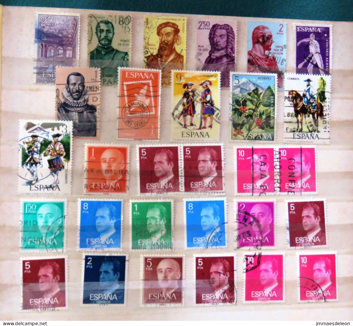 Spain Various Stamp On Stamp Sports Horse Drums - Collections