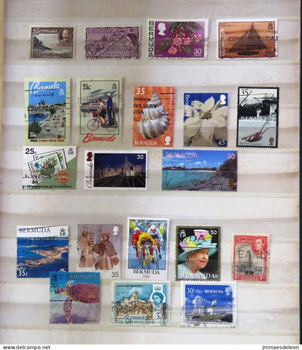 Bermuda Various Shell Stamp On Stamp Bicycle Sport Flowers Ship Turtle - Bermudes