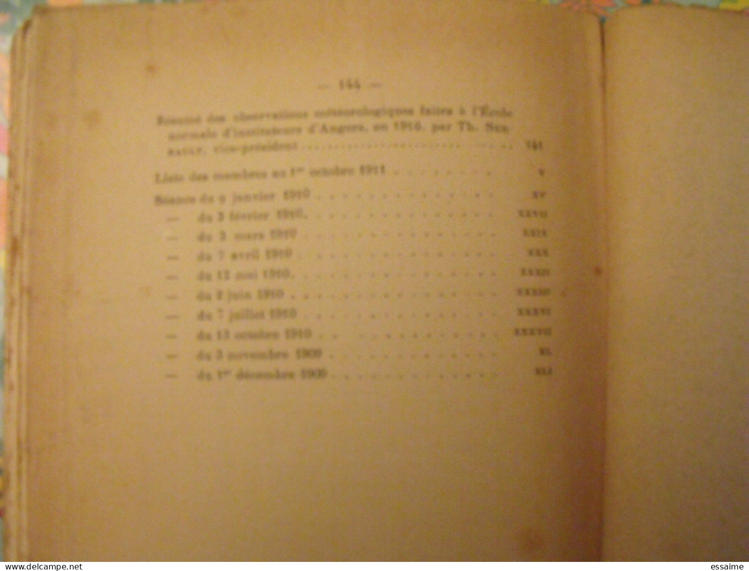 Bulletin De La Société D'études Scientifiques D'Angers. 1910. Grassin. - Pays De Loire